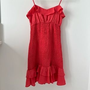 As Always Coral Mini Dress